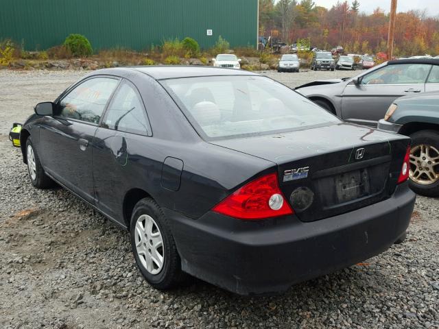 1HGEM21135L069303 - 2005 HONDA CIVIC BLACK photo 3