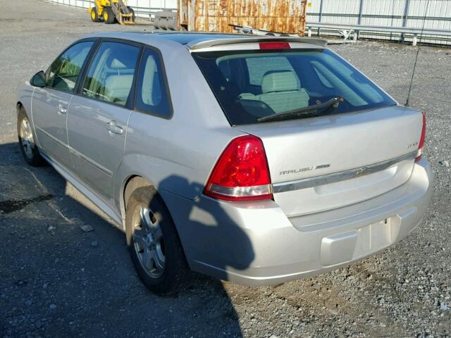 1G1ZU64855F185805 - 2005 CHEVROLET MALIBU MAX 银色 照片 3