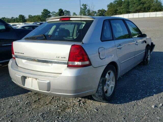 1G1ZU64855F185805 - 2005 CHEVROLET MALIBU MAX 银色 照片 4