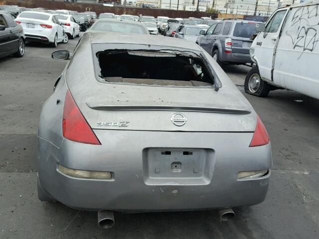 JN1AZ34D13T117343 - 2003 NISSAN 350Z COUPE GRAY photo 9