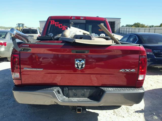 1C6RD7LT0CS248047 - 2012 DODGE RAM 1500 S RED photo 6