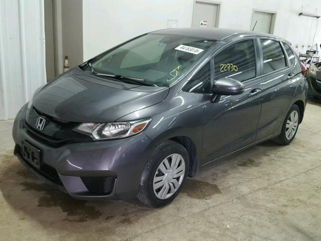 JHMGK5H5XGS002969 - 2016 HONDA FIT LX CHARCOAL photo 2