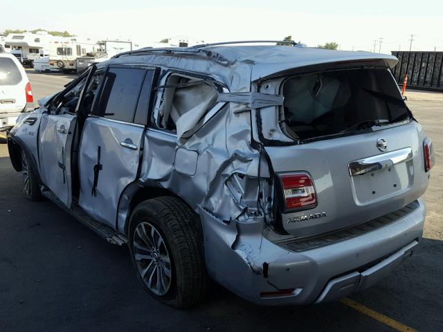 JN8AY2NCXJ9554918 - 2018 NISSAN ARMADA SV SILVER photo 3