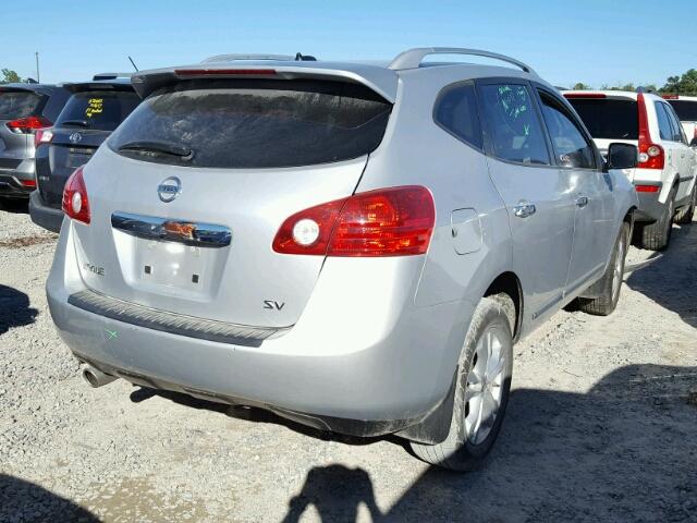 JN8AS5MT7DW532627 - 2013 NISSAN ROGUE S SILVER photo 4