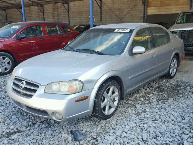 JN1DA31D03T510193 - 2003 NISSAN MAXIMA GLE GRAY photo 2