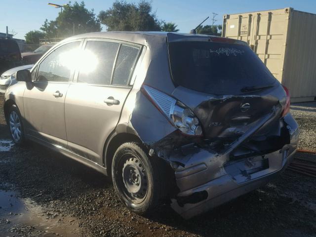 3N1BC13E77L365014 - 2007 NISSAN VERSA S GRAY photo 3