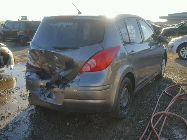 3N1BC13E77L365014 - 2007 NISSAN VERSA S GRAY photo 4