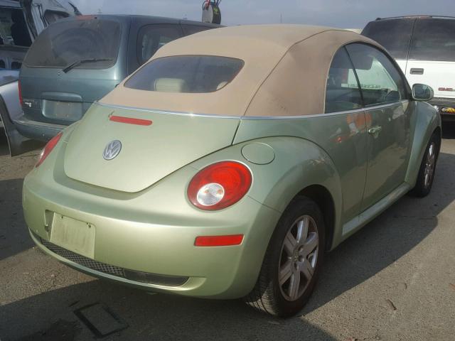 3VWRG31Y77M414499 - 2007 VOLKSWAGEN NEW BEETLE 绿色 照片 4