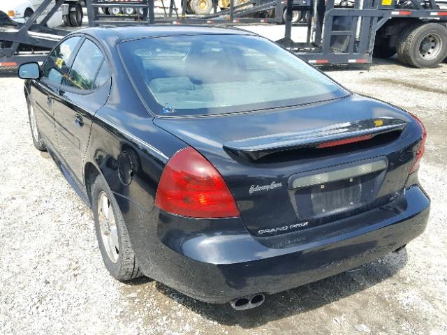 2G2WS522151189158 - 2005 PONTIAC GRAND PRIX BLACK photo 3