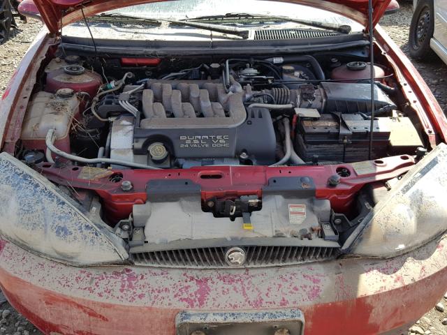 1ZWFT61L7X5624090 - 1999 MERCURY COUGAR V6 RED photo 7