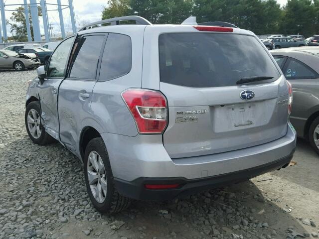 JF2SJADC8GH536238 - 2016 SUBARU FORESTER 2 SILVER photo 3