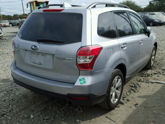 JF2SJADC8GH536238 - 2016 SUBARU FORESTER 2 SILVER photo 4