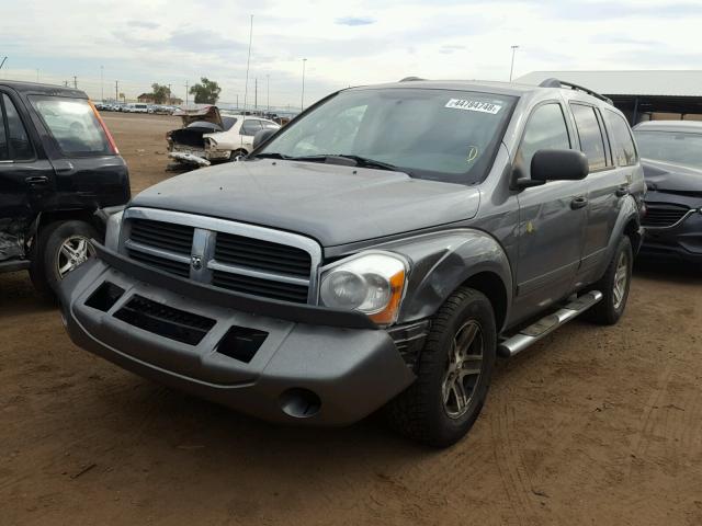 1D4HB48D35F553728 - 2005 DODGE DURANGO SL GRAY photo 2