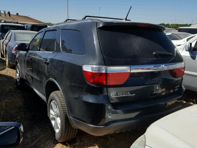 1C4RDHDGXCC285584 - 2012 DODGE DURANGO CR BLACK photo 3