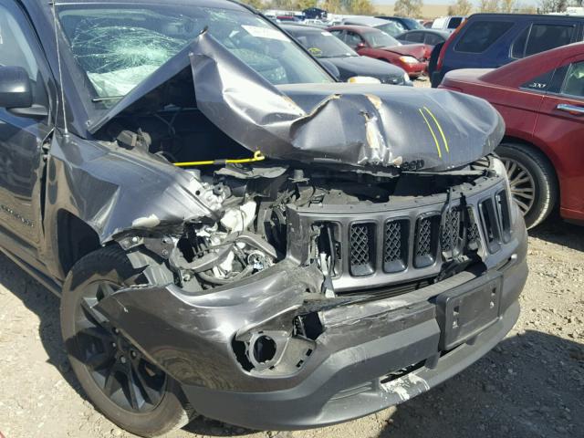 1C4NJCBAXFD263544 - 2015 JEEP COMPASS SP GRAY photo 9