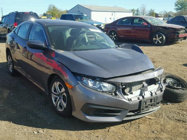 19XFC2F56GE079711 - 2016 HONDA CIVIC LX GRAY photo 1