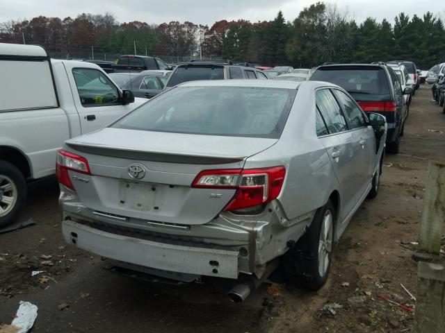 4T1BF1FK9DU684899 - 2013 TOYOTA CAMRY SILVER photo 4