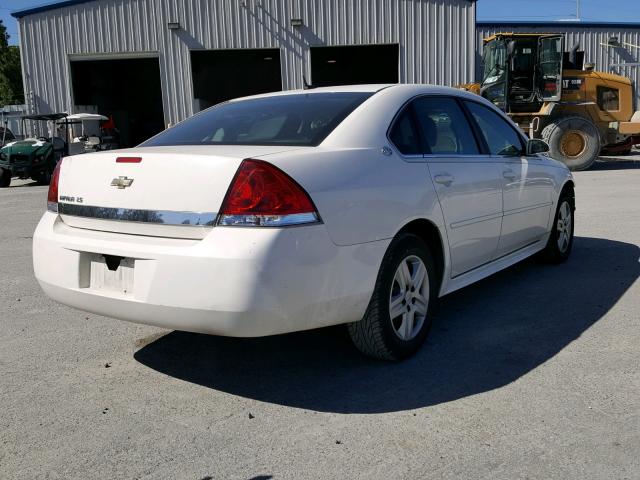 2G1WB57N291271820 - 2009 CHEVROLET IMPALA WHITE photo 4