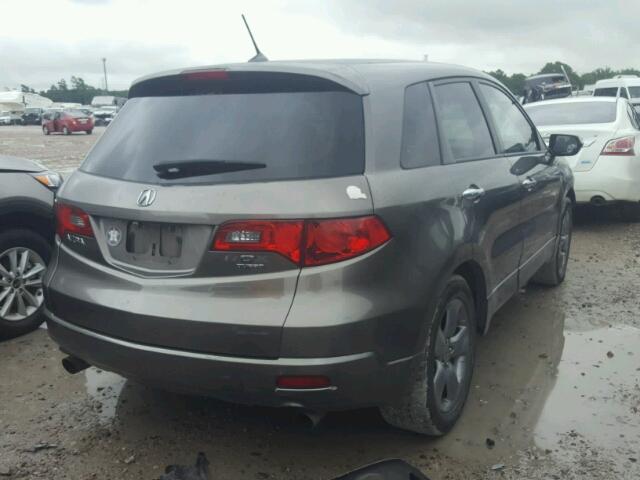 5J8TB18257A023976 - 2007 ACURA RDX GRAY photo 4