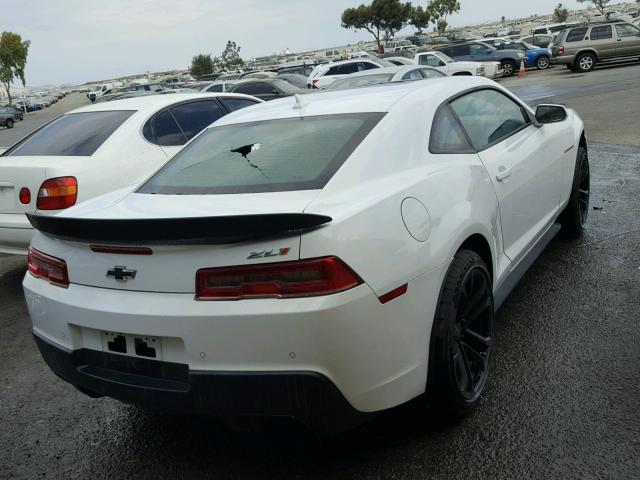 2G1FL1EP1F9801198 - 2015 CHEVROLET CAMARO ZL1 WHITE photo 4