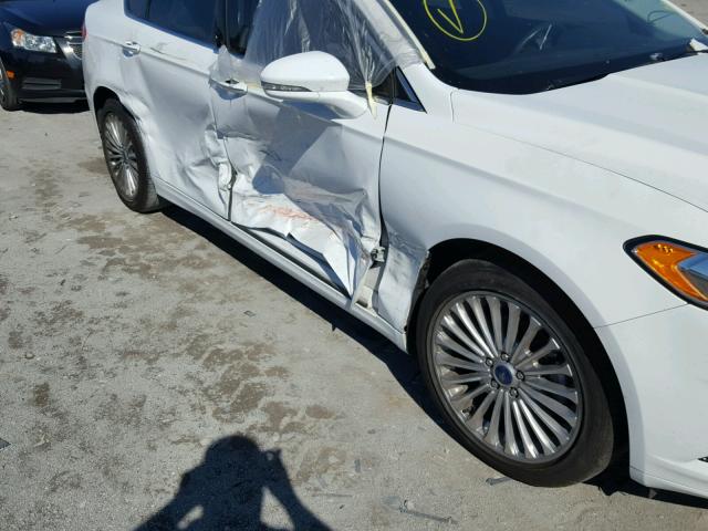 3FA6P0K93GR254576 - 2016 FORD FUSION TIT WHITE photo 9