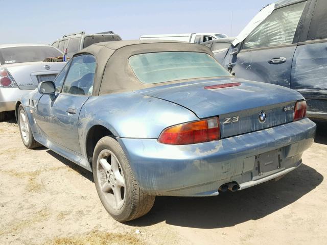 4USCJ3333WLC14499 - 1998 BMW Z3 2.8 BLUE photo 3