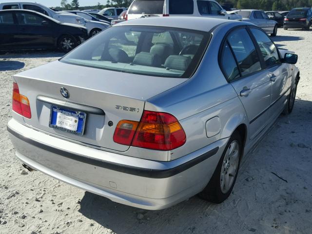 WBAET374X3NJ34591 - 2003 BMW 325 SILVER photo 4