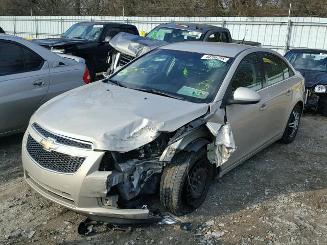 1G1PF5S9XB7268952 - 2011 CHEVROLET CRUZE LT TAN photo 2