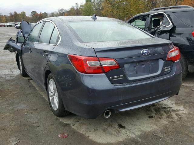 4S3BNAC67H3046256 - 2017 SUBARU LEGACY 2.5 GRAY photo 3