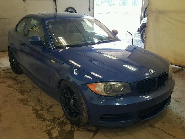 WBAUC9C5XBVM11445 - 2011 BMW 135 I BLUE photo 1