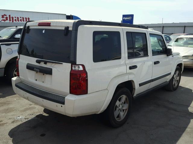 1J8HH48N26C340043 - 2006 JEEP COMMANDER თეთრი ფოტო 4