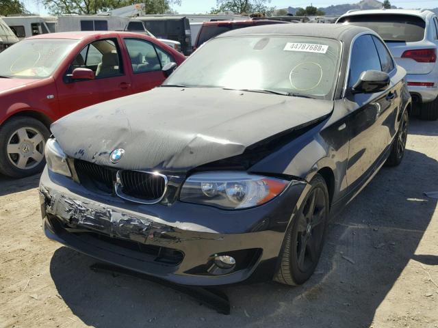 WBAUP9C50DVS95454 - 2013 BMW 128 I BLACK photo 2