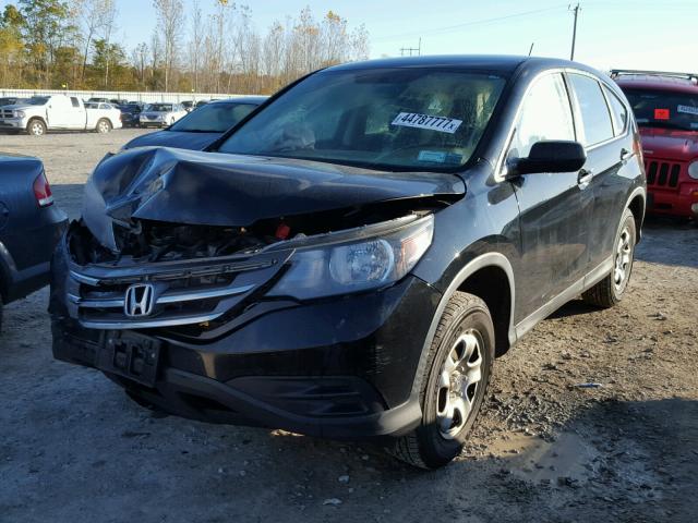 2HKRM4H32CH615576 - 2012 HONDA CR-V LX BLACK photo 2