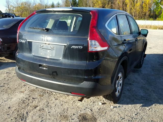 2HKRM4H32CH615576 - 2012 HONDA CR-V LX BLACK photo 4