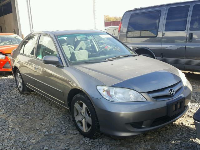 1HGES25704L002130 - 2004 HONDA CIVIC EX GRAY photo 1