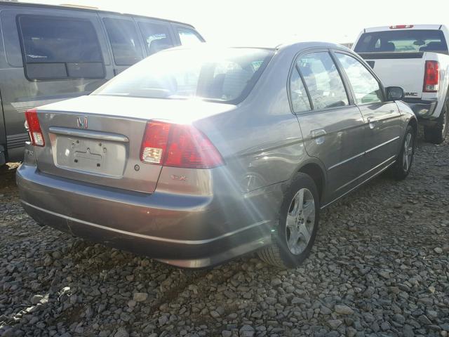 1HGES25704L002130 - 2004 HONDA CIVIC EX GRAY photo 4