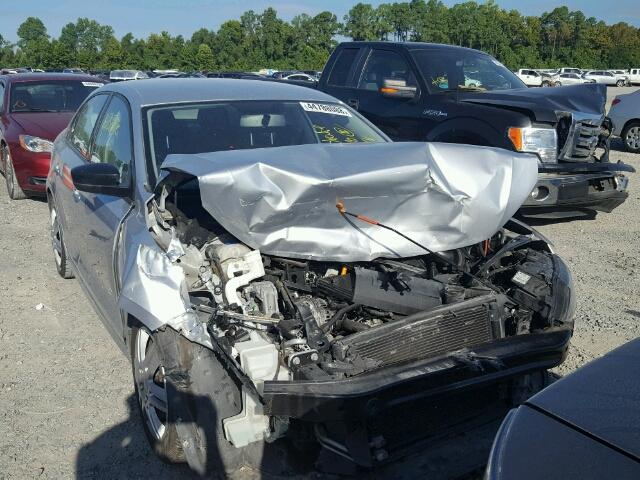 3VW2K7AJ1BM054312 - 2011 VOLKSWAGEN JETTA BASE SILVER photo 1