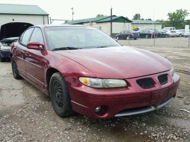 1G2WP52K4YF204573 - 2000 PONTIAC GRAND PRIX MAROON photo 1