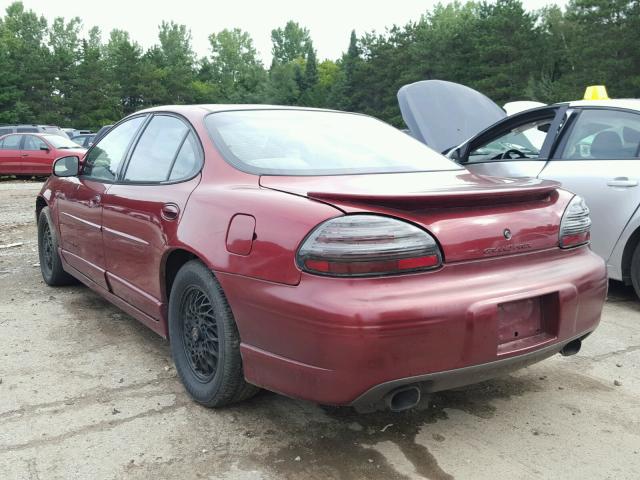 1G2WP52K4YF204573 - 2000 PONTIAC GRAND PRIX MAROON photo 3