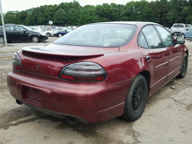 1G2WP52K4YF204573 - 2000 PONTIAC GRAND PRIX MAROON photo 4