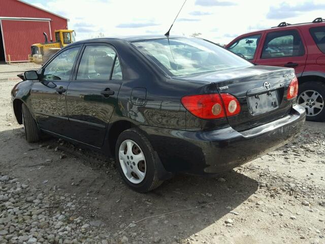 2T1BR32E86C560887 - 2006 TOYOTA COROLLA CE BLACK photo 3