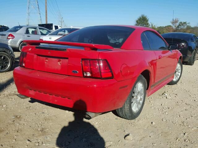 1FAFP404X2F170095 - 2002 FORD MUSTANG RED photo 4