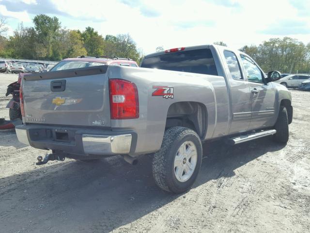 1GCRKSE73CZ228755 - 2012 CHEVROLET SILVERADO GRAY photo 4