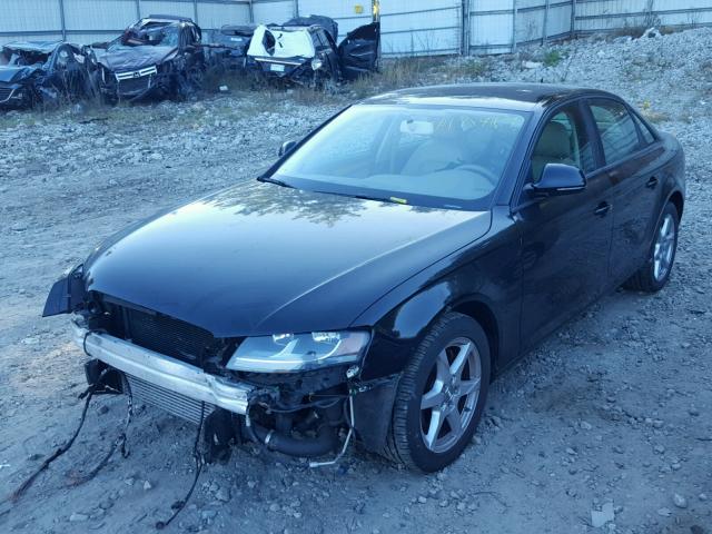 WAULF78K89N014705 - 2009 AUDI A4 2.0T QU BLACK photo 2