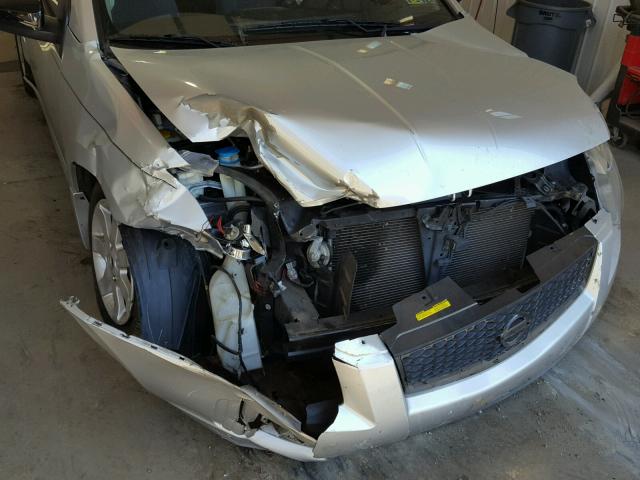 3N1AB6AP0CL659221 - 2012 NISSAN SENTRA 2.0 SILVER photo 9