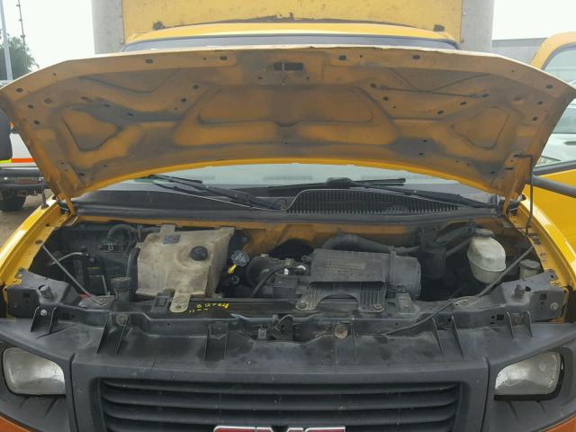 1GDHG31UX71902124 - 2007 GMC SAVANA CUT YELLOW photo 7