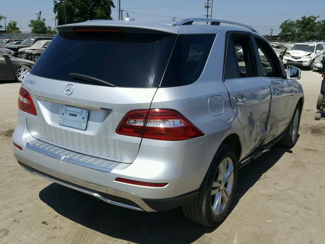 4JGDA5JB6DA118111 - 2013 MERCEDES-BENZ ML 350 SILVER photo 4