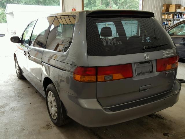 2HKRL185X2H528073 - 2002 HONDA ODYSSEY LX GRAY photo 3