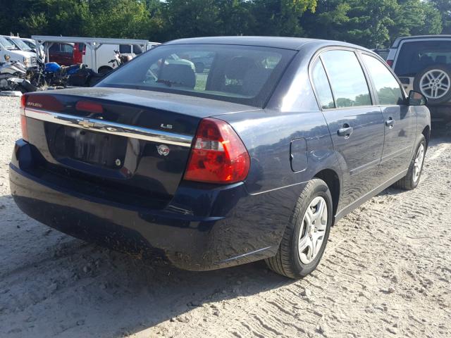 1G1ZS58F87F170128 - 2007 CHEVROLET MALIBU LS BLUE photo 4