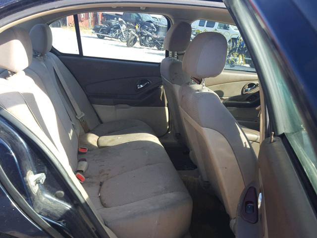 1G1ZS58F87F170128 - 2007 CHEVROLET MALIBU LS BLUE photo 6